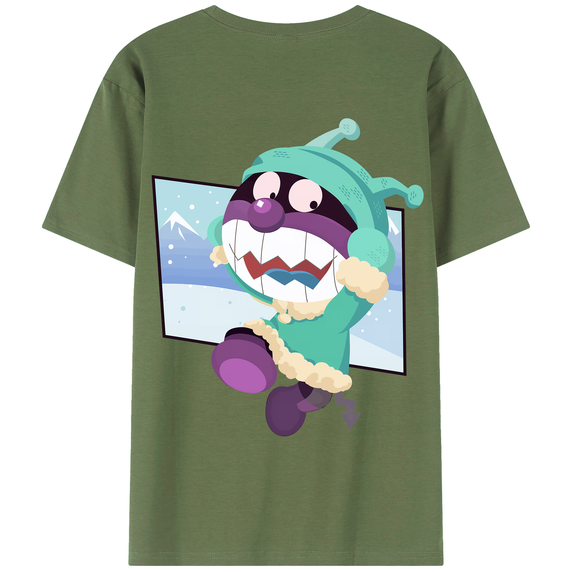 （画像用） アンパンマン Anpanman 綿100％ メンズ半袖Tシャツ（バックプリント） 通気性